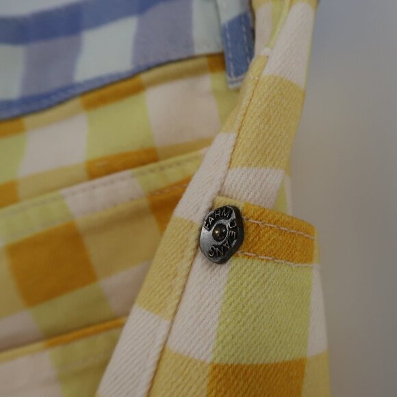 Farm Rio Anthropologie Multicolor gingham shorts M - Picture 7 of 9